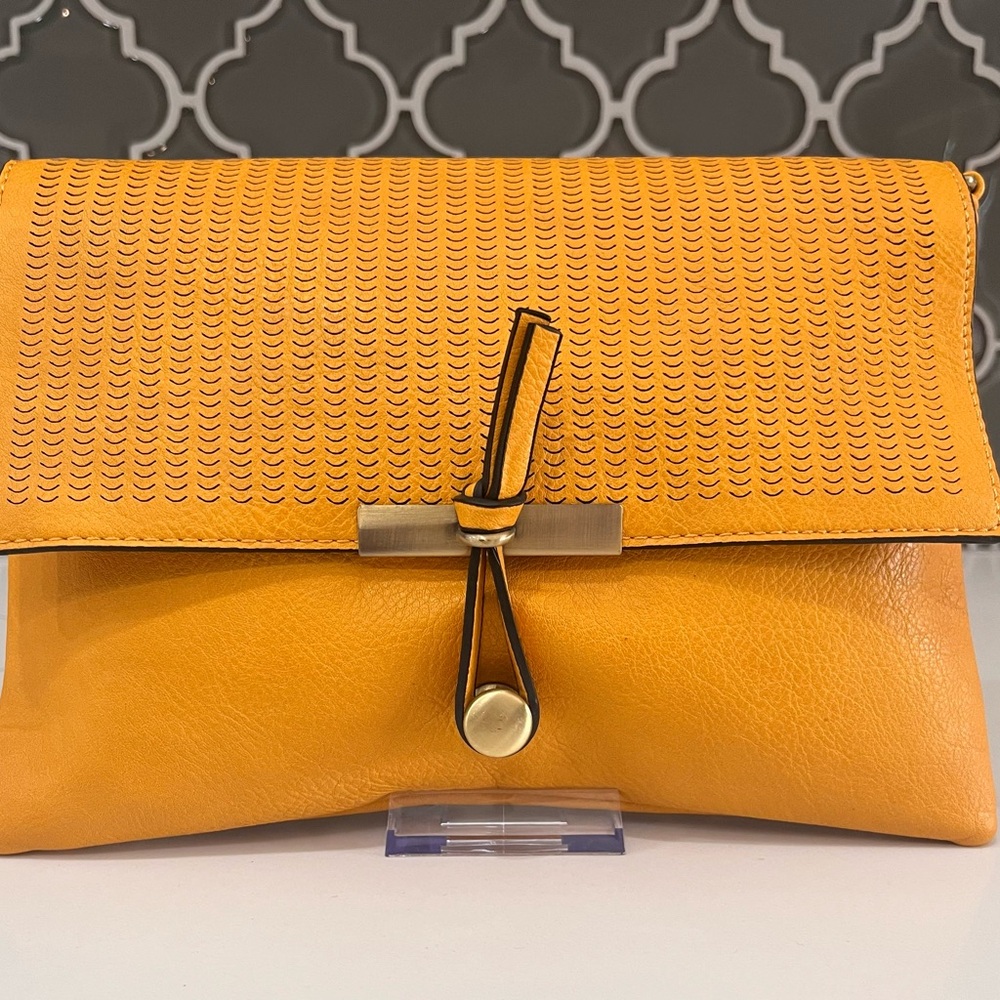 Elegant Yellow Crossbody/Clutch Bag